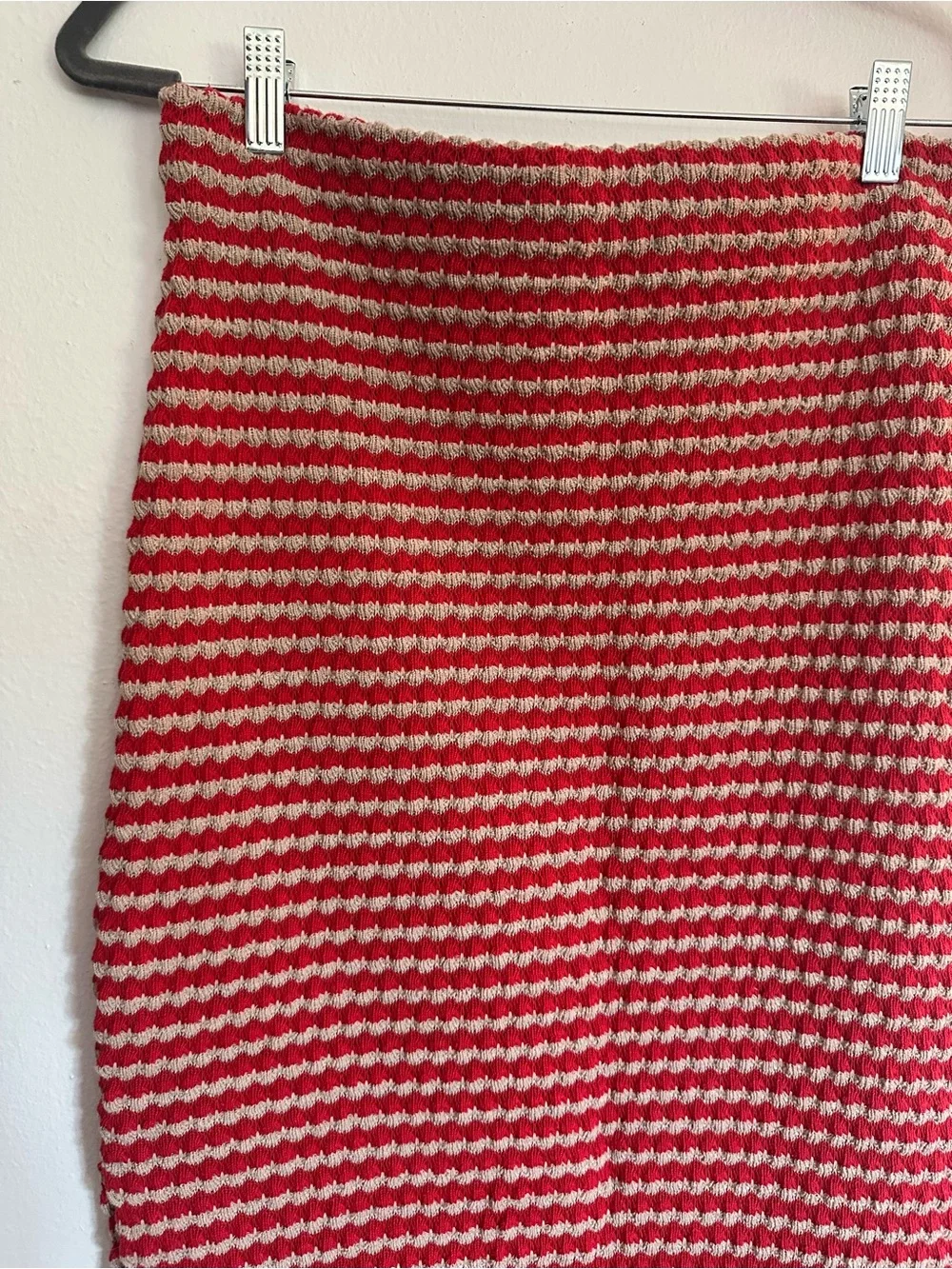 Free People matching knit skirt and halter top